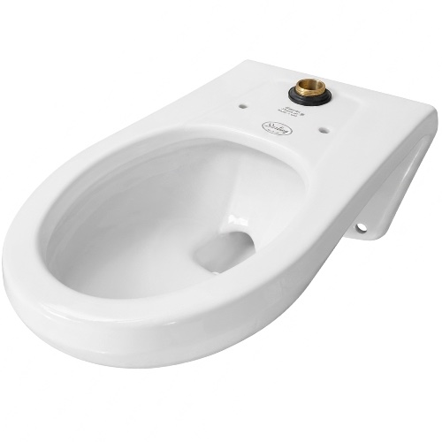 WC a muro para Fluxómetro