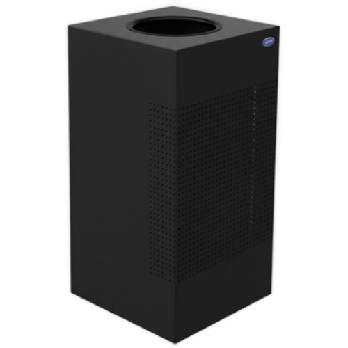 Basurero Cubo Punzonado Negro