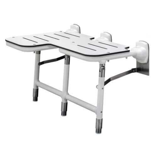 Asiento Bariátrico Plegable para Regadera con Patas Derecha