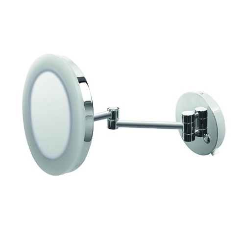 Espejo retráctil con luz LED