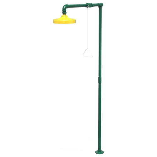 Regadera de Emergencia Industrial de Piso con Activación Manual