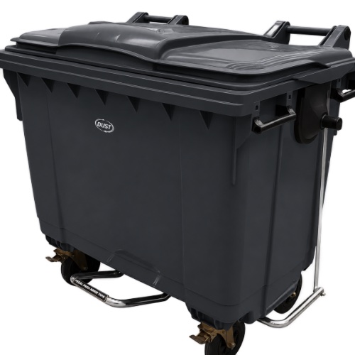 Contenedor Alemán 1 Con Pedal HDPE Gris