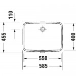Lavabo bajo cubierta Duravit No.1