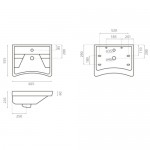 Lavabo a Muro para Discapacitados Okinawa