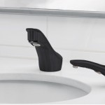 Grifo Electrónico de Sensor para Lavabo Negro Mate