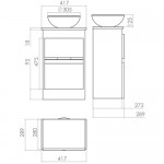 Mueble para Baño Compacto con Lavabo