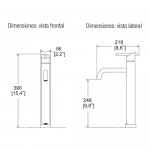 Monomando Alto para Lavabo Nuva