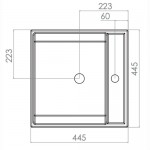Lavabo Cuadrado de Sobreponer