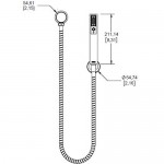 Regadera Manual con Soporte Móvil