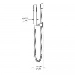 Regadera Manual con Soporte Móvil