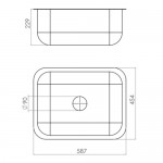 Tarja para Cocina Empotrable / Submontar