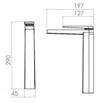 Monomando Alto para Lavabo