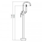 Llave de Piso para Tina